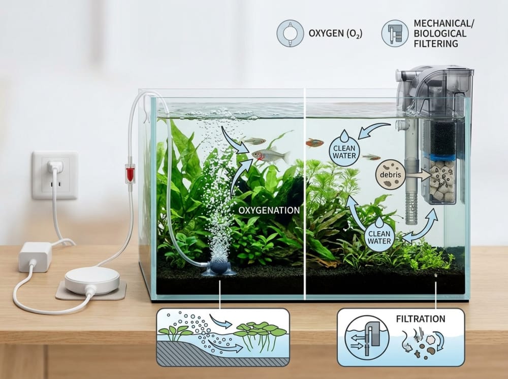 Bolehkah Pam Udara Ganti Penapis di Malaysia?: aquarium guide image 1