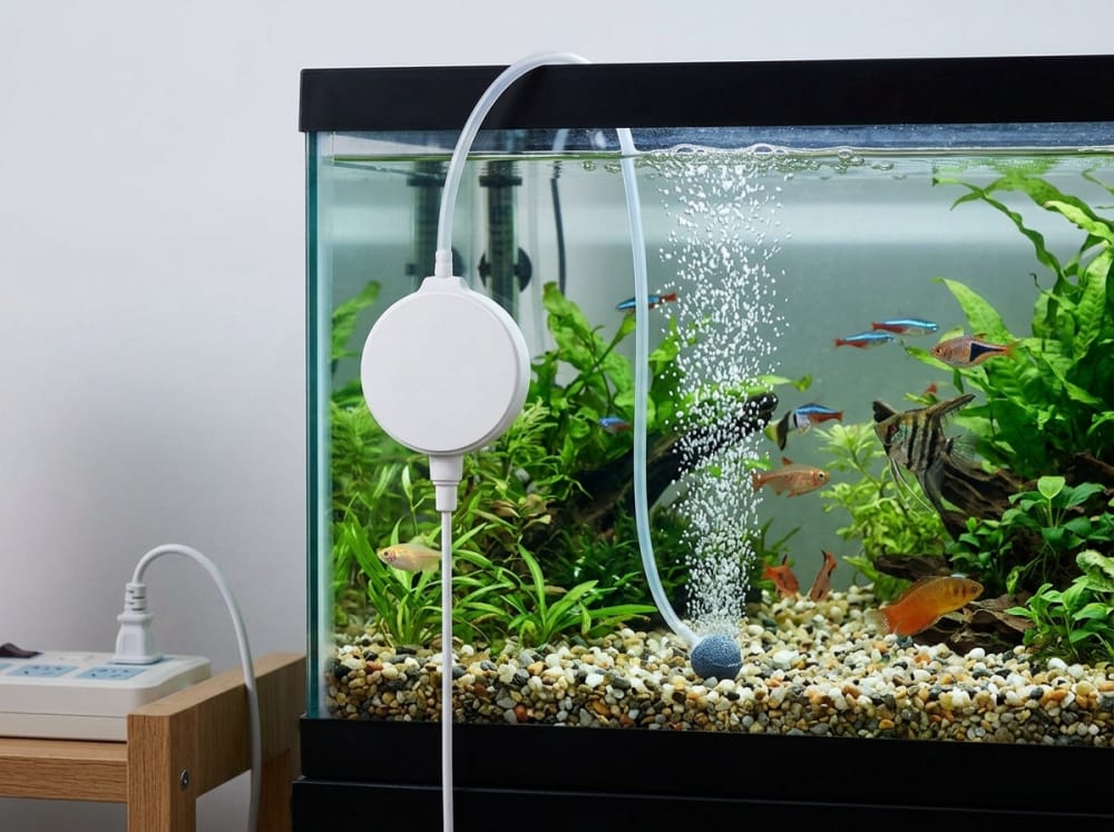 Bolehkah Pam Udara Ganti Penapis di Malaysia? — supporting aquarium detail