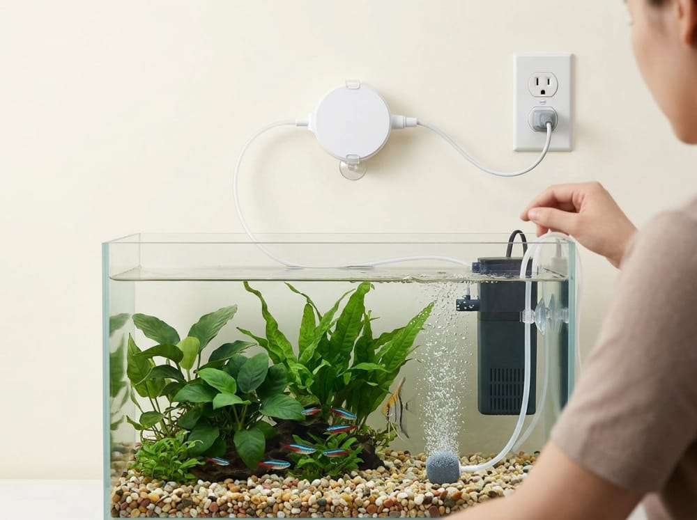 Cara Pam Udara Akuarium Mini Berfungsi di Malaysia: aquarium guide image 1