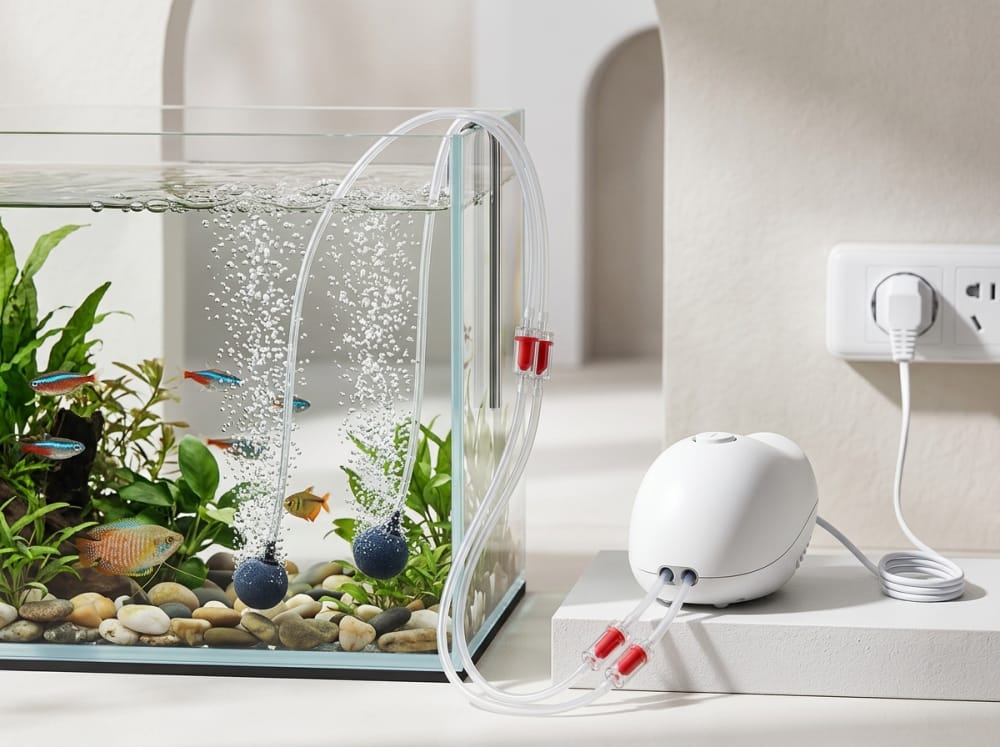 Perlukah Pam Udara Mini Akuarium di Malaysia? — supporting aquarium detail
