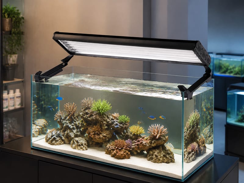 T5 HO Aquarium Lights Wholesale: Panduan Pembelian Borong — supporting aquarium detail