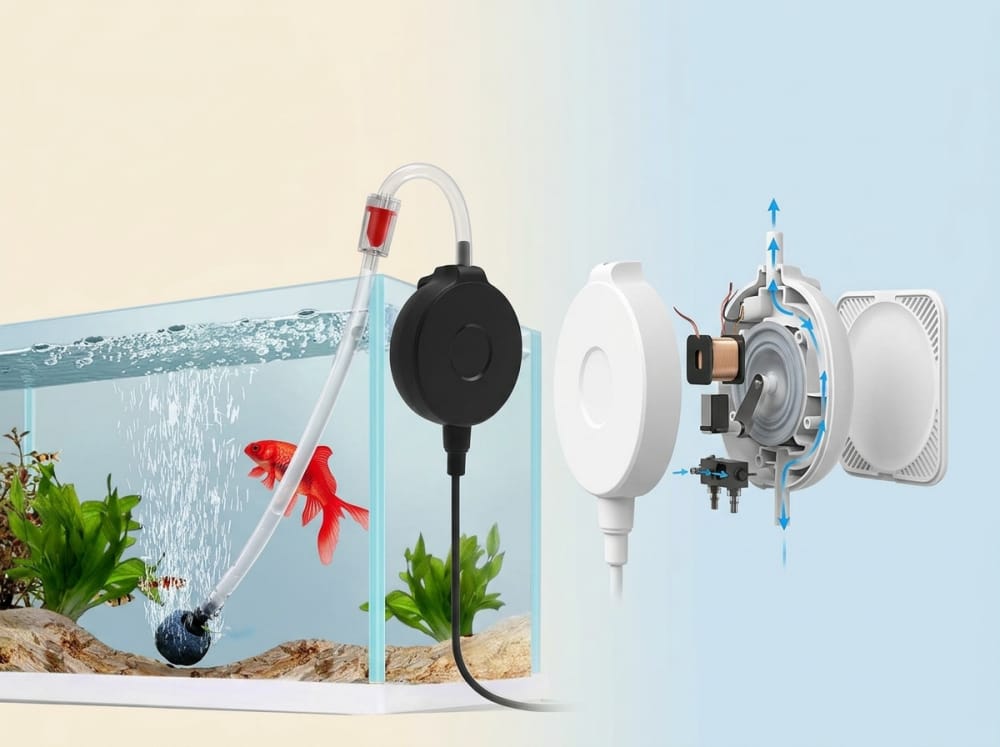 Peranan Pam Udara Akuarium Mini di Malaysia — supporting aquarium detail