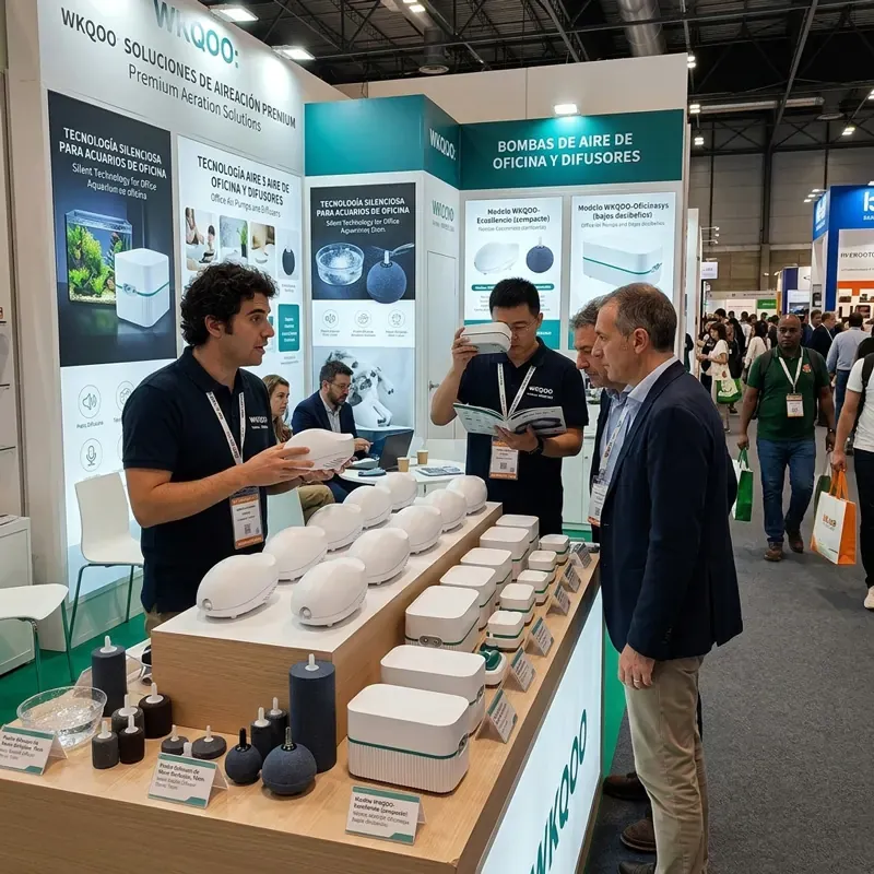 Gerai pameran produk akuarium WKAQOO di IBERZOO\u0026PROPET Mac 2023, Madrid untuk pendekatan kepada pengedar global dan pembeli OEM