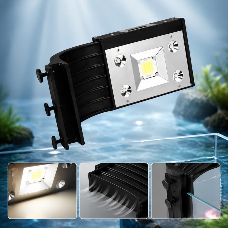 Imej kelebihan model WK004 Set Tangki Akuarium dengan Lampu LED Klip Berkuasa Tinggi WK004 untuk pengedar peralatan akuarium dan pasukan perolehan