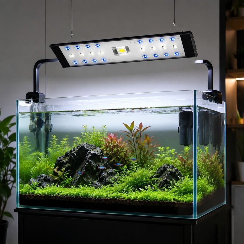 Imej fungsi Lampu LED Akuarium WK005 model WK005 untuk pengedar peralatan akuarium dan pasukan perolehan