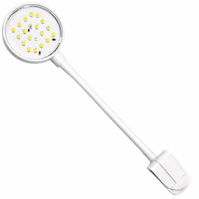 Imej terperinci 5 Lampu Akuarium Klip-On WK008 6500K model WK008 untuk pembeli borong dan OEM peralatan akuarium