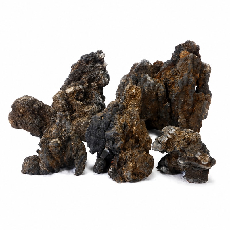 Imej terperinci 6 model Hiasan Aquascaping Batu Kristal Aquascaping WK016 untuk pembeli borong dan OEM hiasan Aquascaping akuarium