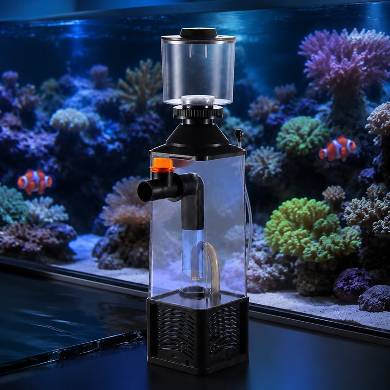 Imej prestasi Skimmer Protein Akuarium WK048 model WK048 untuk pengedar peralatan akuarium dan pasukan sumber