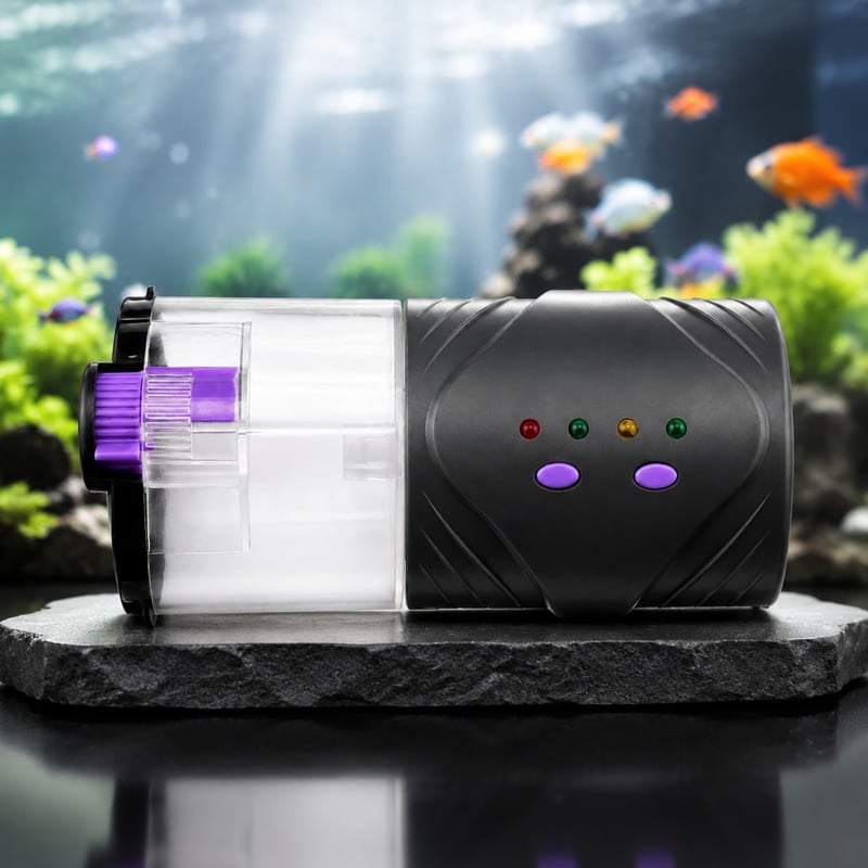 Imej perincian 4 Pengumpan Ikan Akuarium Automatik WK060 model WK060 untuk pembeli borong dan OEM peralatan akuarium