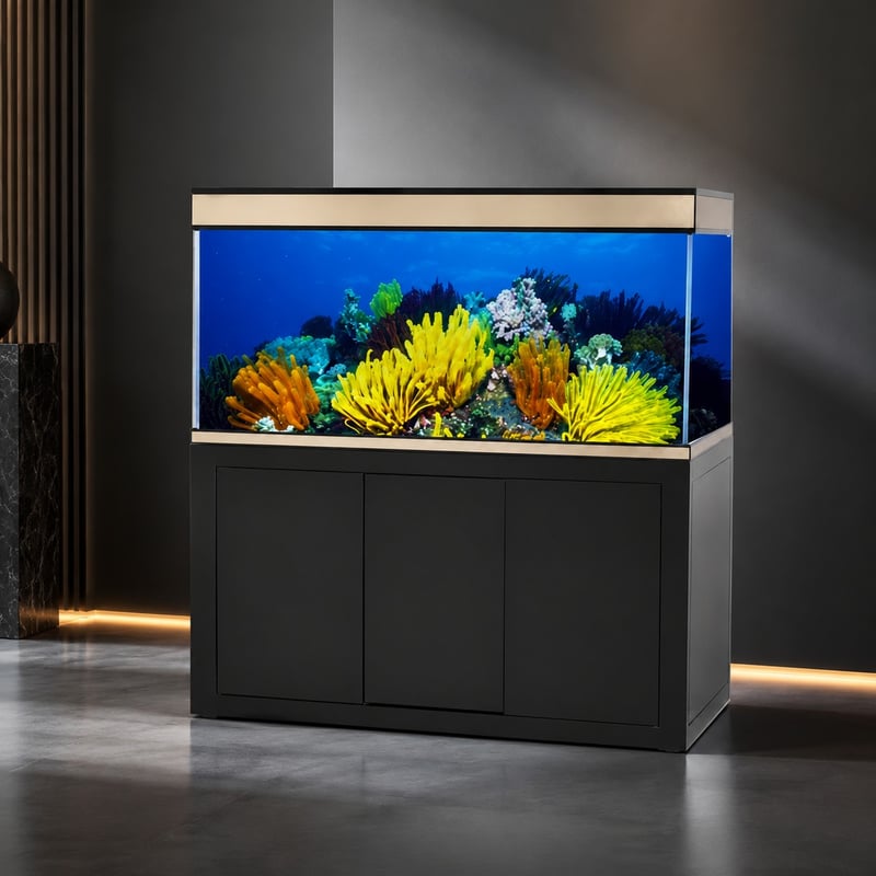 Imej terperinci 4 Tangki Akuarium Arowana Mewah WK065 model WK065 untuk pemborong tangki akuarium dan pembeli OEM