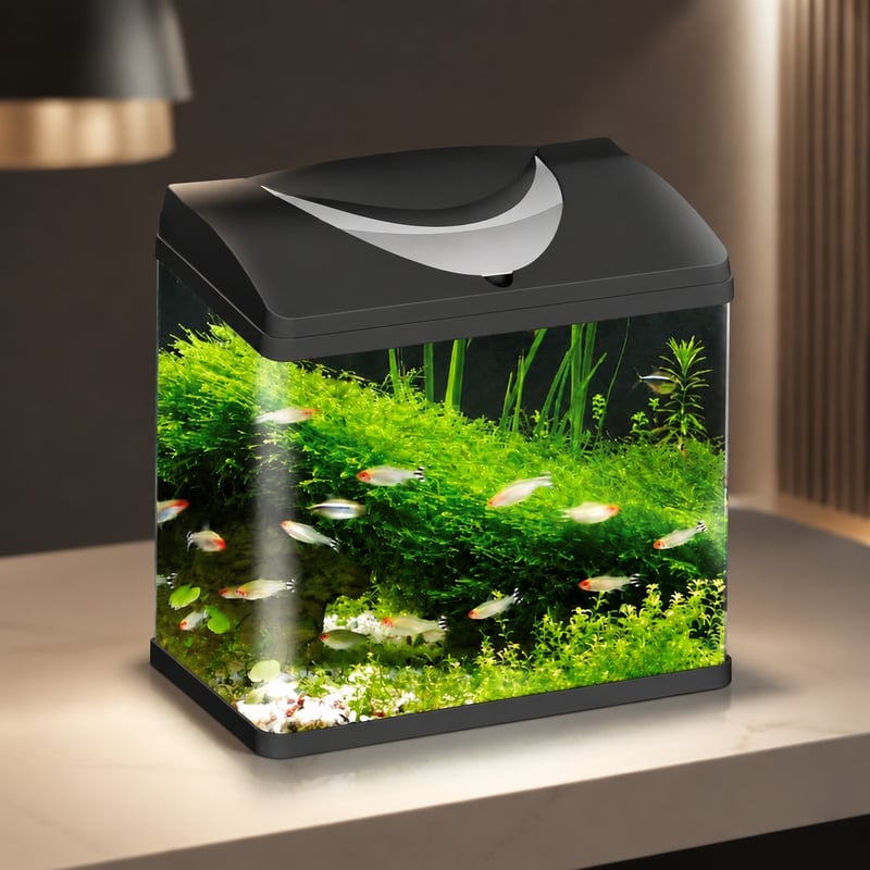 Imej terperinci 4 Tangki Ikan Akuarium Kaca WK095 model WK095 untuk pembeli borong dan OEM tangki akuarium