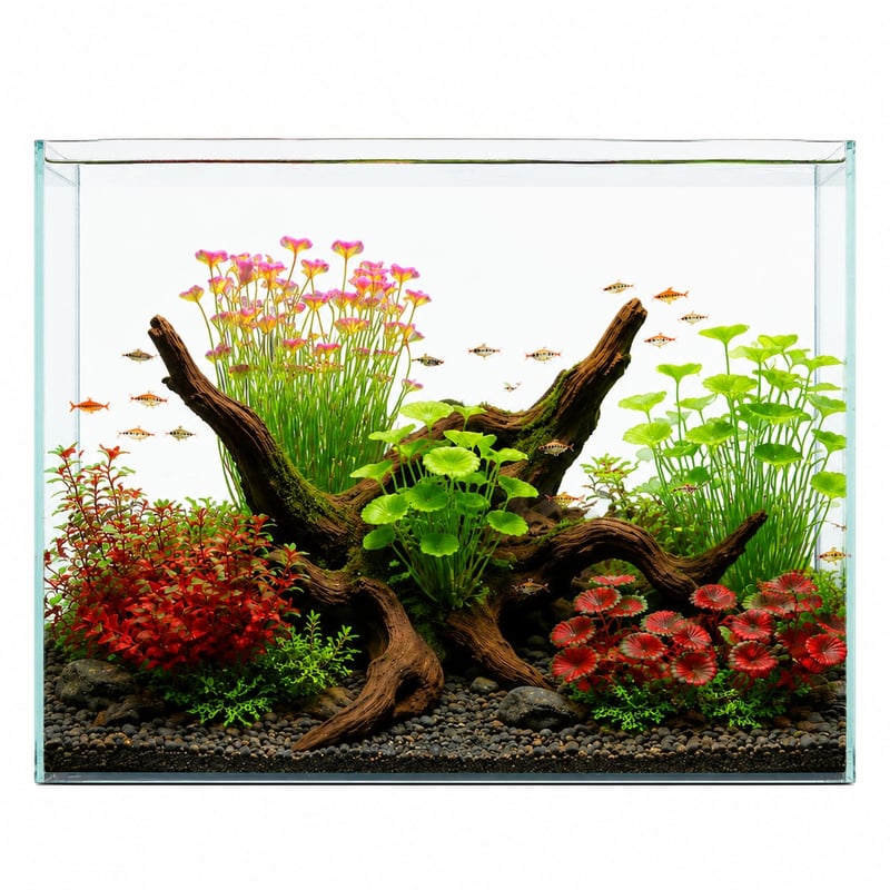 Imej fungsi WK109 Natural Driftwood for Aquariums model WK109 untuk pengedar hiasan Aquascaping akuarium dan pasukan sumber