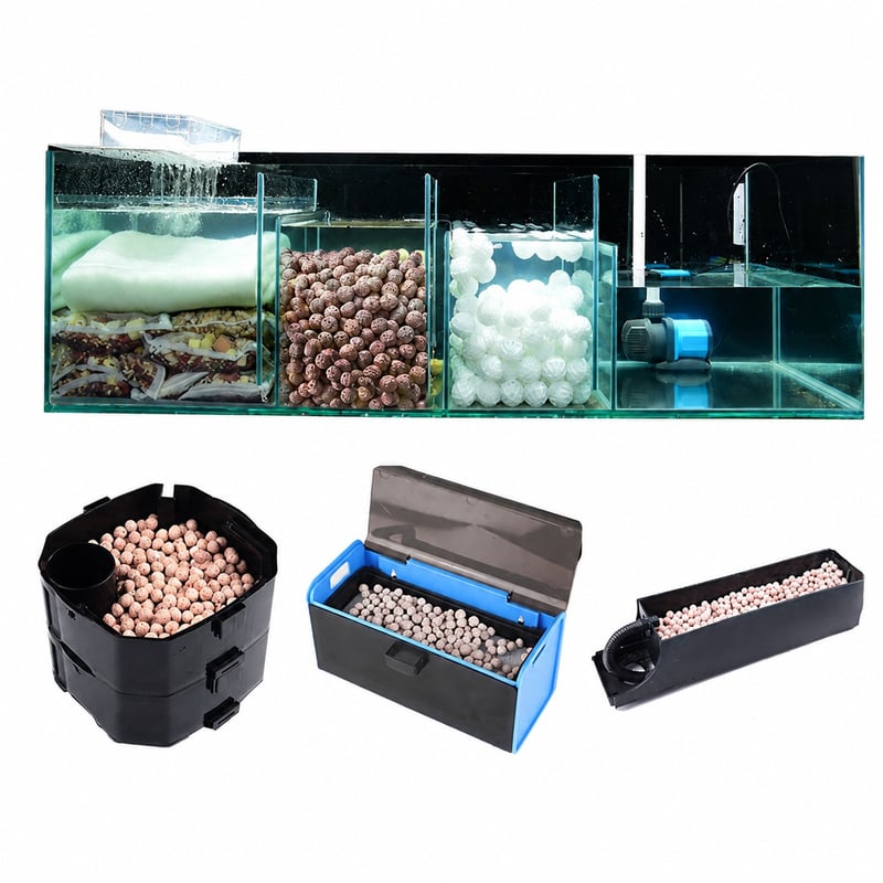 Imej prestasi model WK115 Quartz Bio Media Balls untuk pengedar dan pasukan sumber sokongan Penapisan akuarium