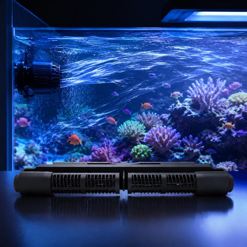 Imej butiran 4 Pam Pembuat Ombak Akuarium Crossflow WK123 model WK123 untuk pembeli borong dan OEM peralatan akuarium