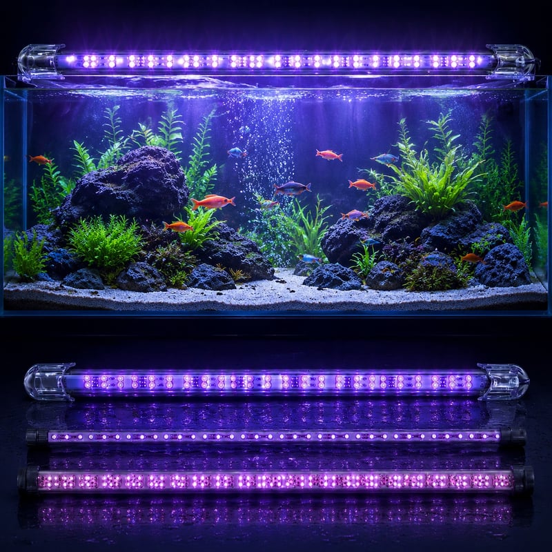 Imej terperinci 2 Lampu Akuarium Arowana Tenggelam WK130 model WK130 untuk pemborong peralatan akuarium dan pembeli OEM