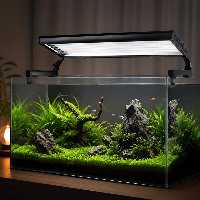 Imej terperinci 4 model WK135 6-Lamp T5 HO Aquarium Light Fixture untuk pembeli borong peralatan akuarium dan OEM