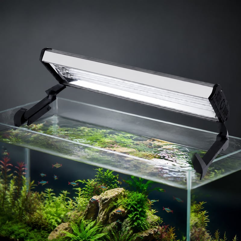 Imej fungsi model WK136 4-Lamp T5 HO Aquarium Light Fixture WK136 untuk pengedar peralatan akuarium dan pasukan sumber