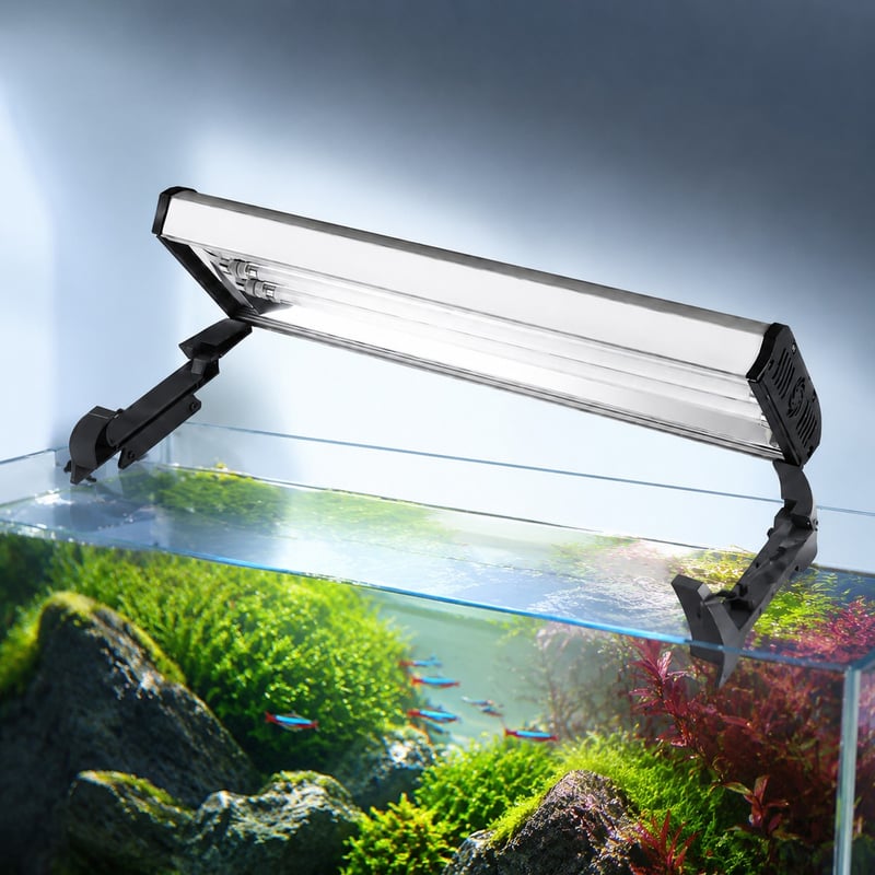 Imej terperinci 5 model WK136 4-Lamp T5 HO Aquarium Light Fixture untuk pembeli borong peralatan akuarium dan OEM