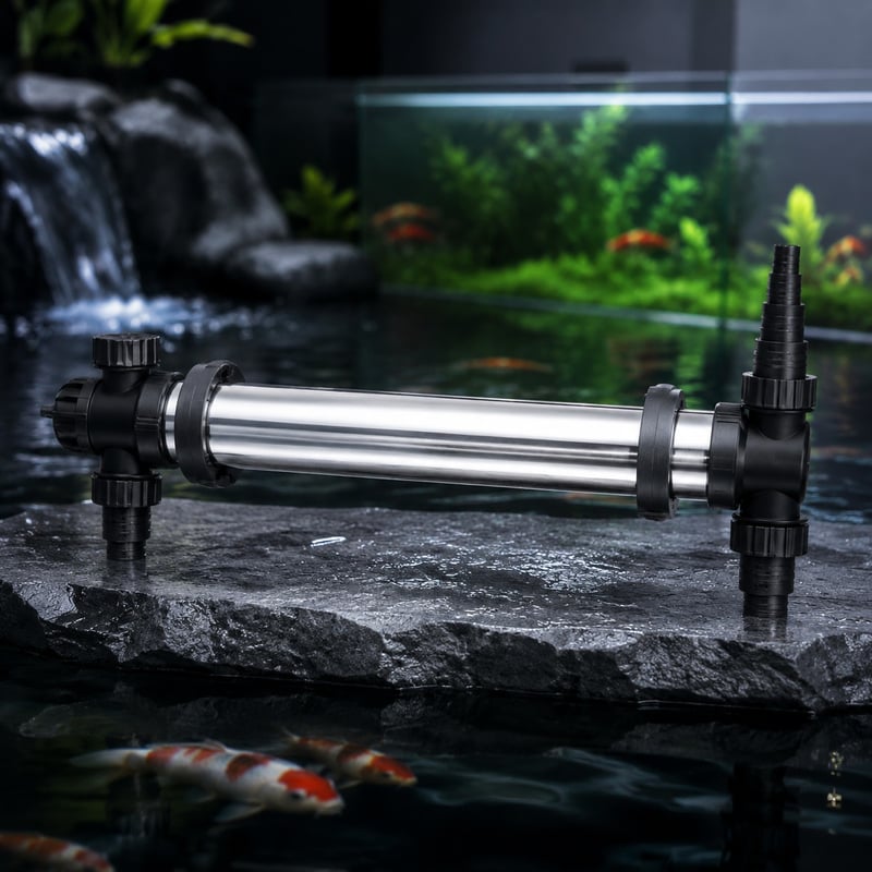 Imej terperinci 2 Pensteril UV Akuarium T8 WK143 model WK143 untuk pemborong peralatan akuarium dan pembeli OEM